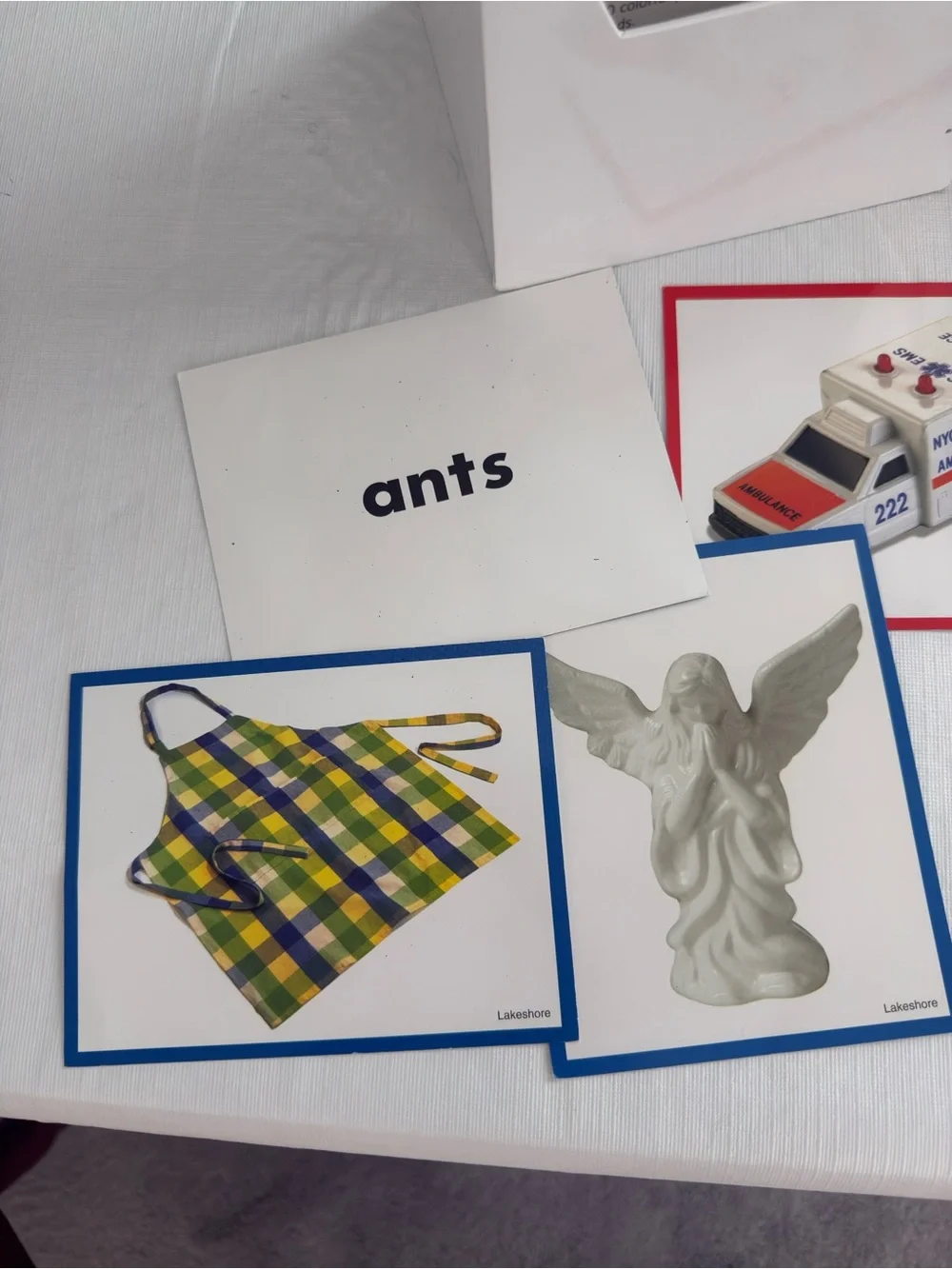 Lakeshore Alphabet Sounds Photo Library Flash Cards - Red & Blue
